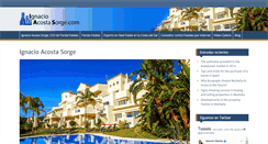 Desktop Screenshot of ignacioacostasorge.com